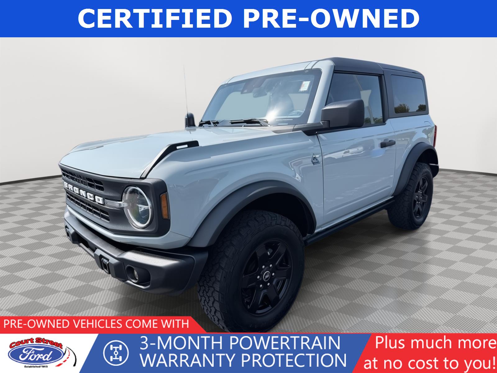 Cactus Gray 2024 Ford Bronco SUV / Crossover Four-Wheel Drive 7-Speed Manual