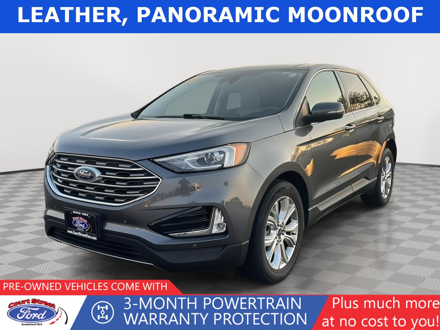 Carbonized Gray 2021 Ford Edge SUV / Crossover All-Wheel Drive 8-Speed Automatic