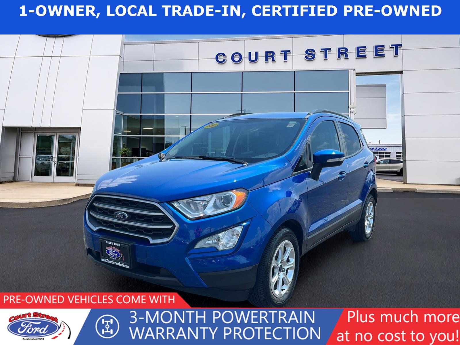 Lightning Blue 2018 Ford EcoSport SUV / Crossover Front-Wheel Drive 6-Speed Automatic