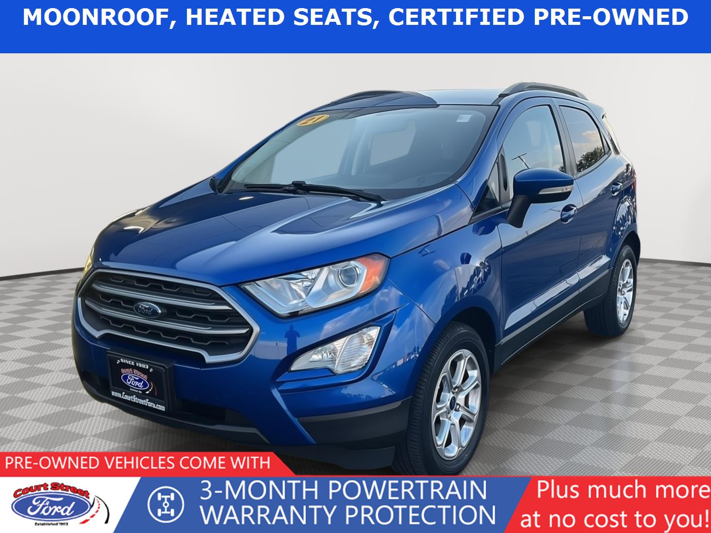 Lightning Blue 2021 Ford EcoSport SUV / Crossover Front-Wheel Drive 6-Speed Automatic