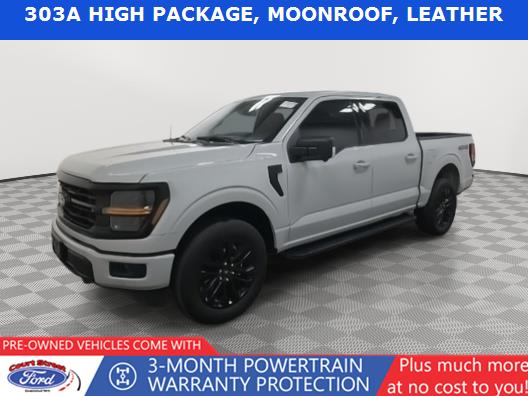 Avalanche Gray 2024 Ford F-150 Pickup Truck Four-Wheel Drive Automatic