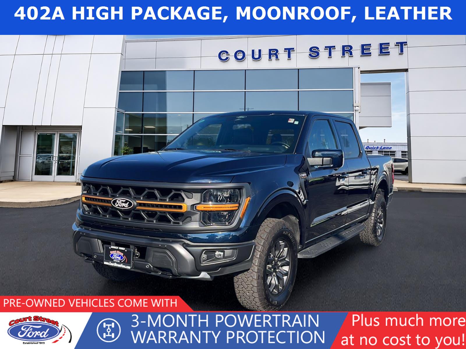 Antimatter Blue 2025 Ford F-150 Pickup Truck Four-Wheel Drive Automatic