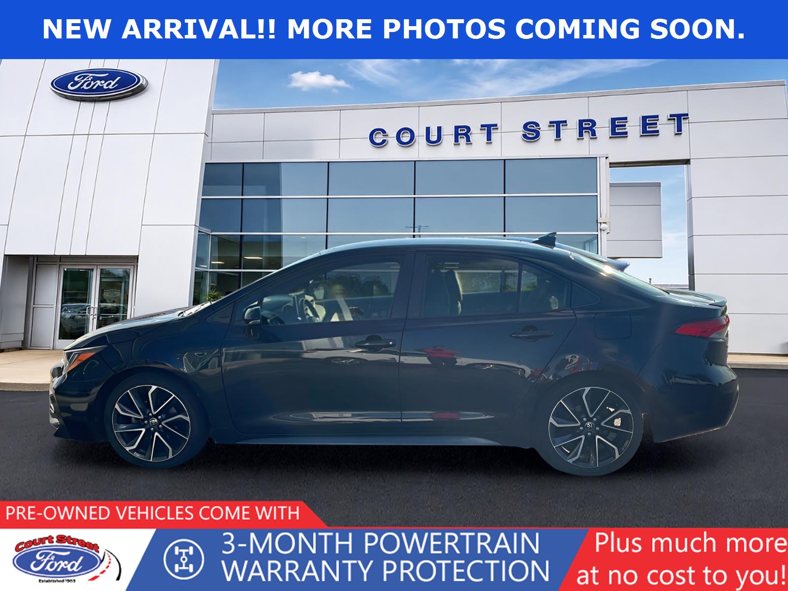 Black Sand Pearl 2020 Toyota Corolla Sedan Front-Wheel Drive Continuously Variable Transmission