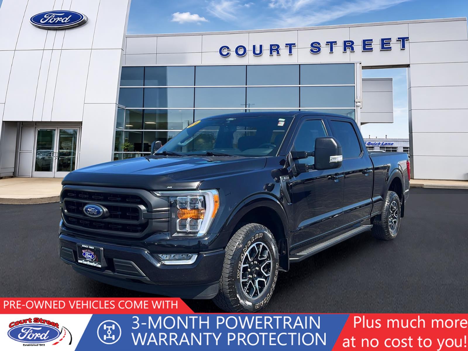 Agate Black 2021 Ford F-150 Pickup Truck Four-Wheel Drive Automatic