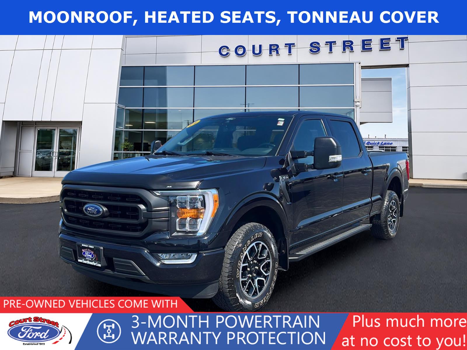 Agate Black 2021 Ford F-150 Pickup Truck Four-Wheel Drive Automatic