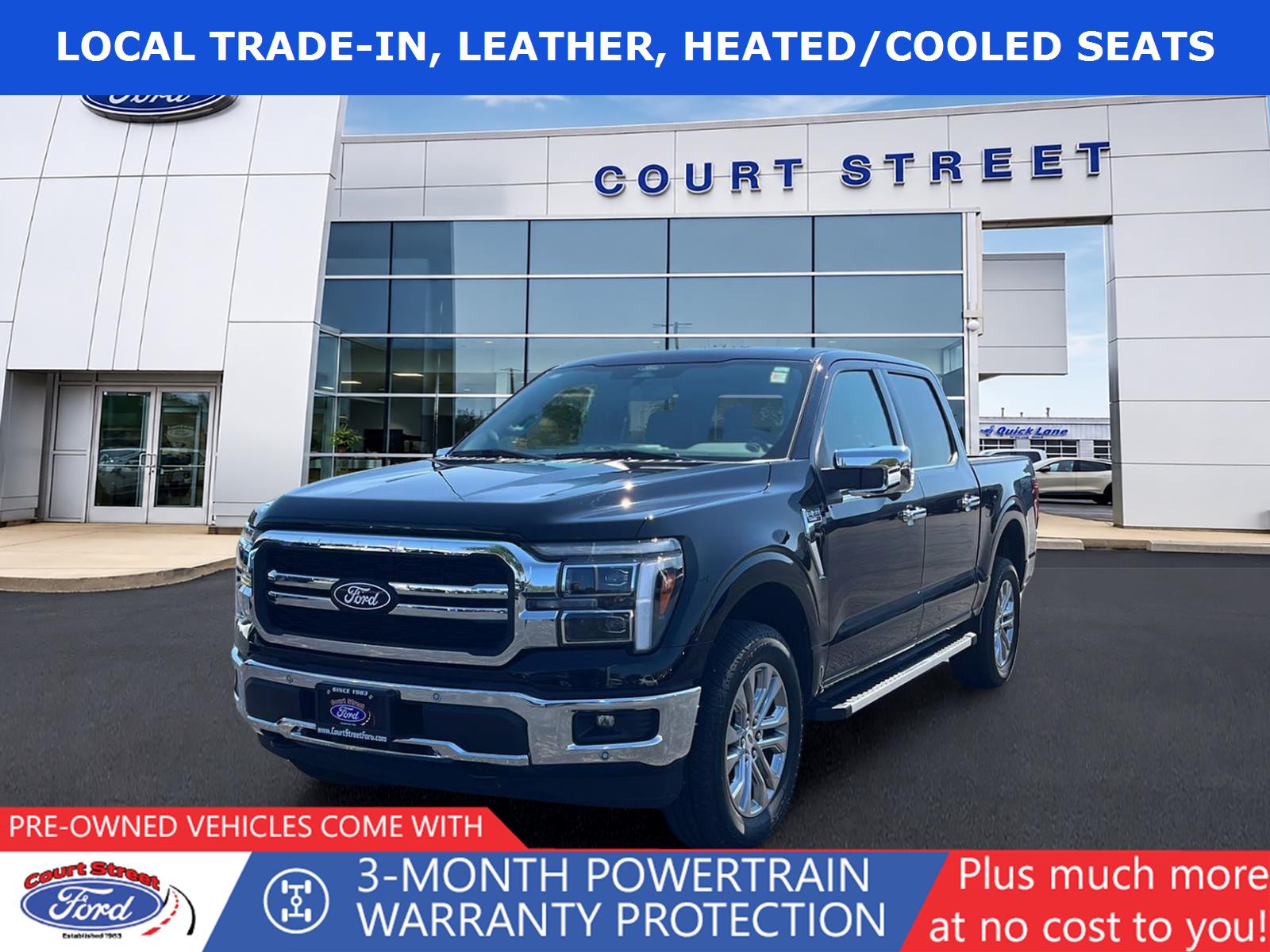 Agate Black 2025 Ford F-150 Pickup Truck Four-Wheel Drive Automatic