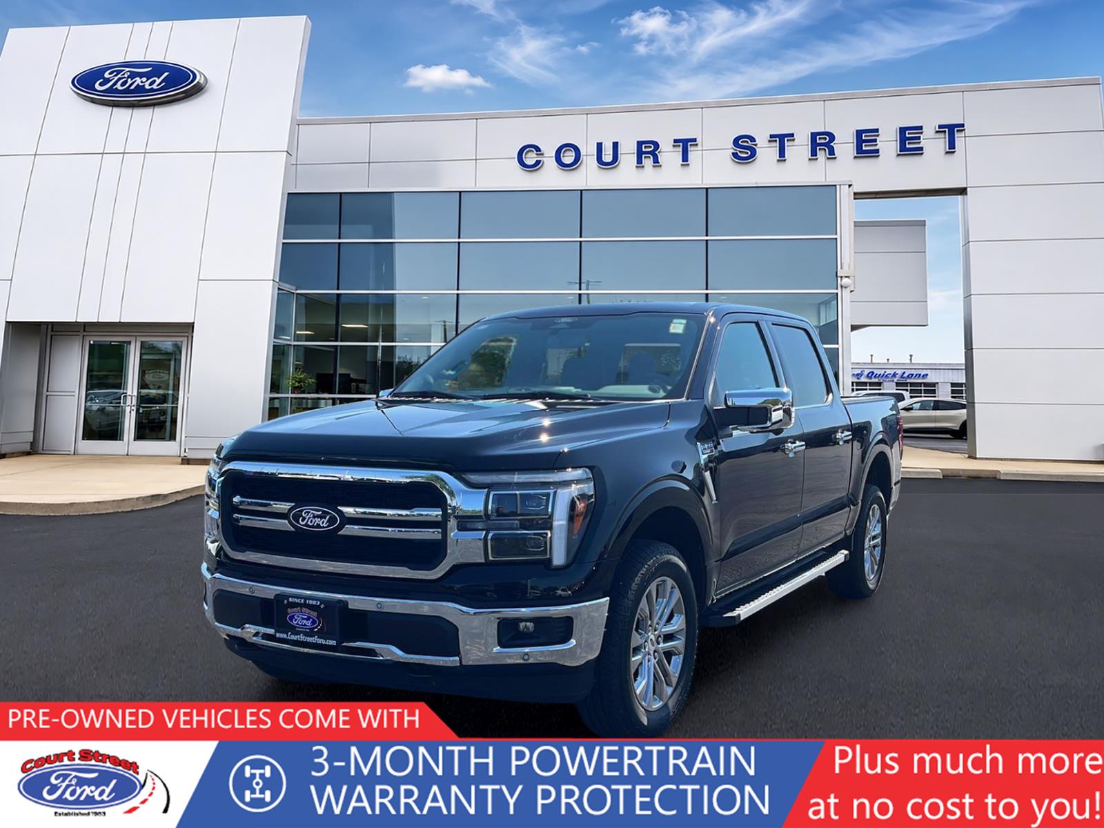 Agate Black 2025 Ford F-150 Pickup Truck Four-Wheel Drive Automatic