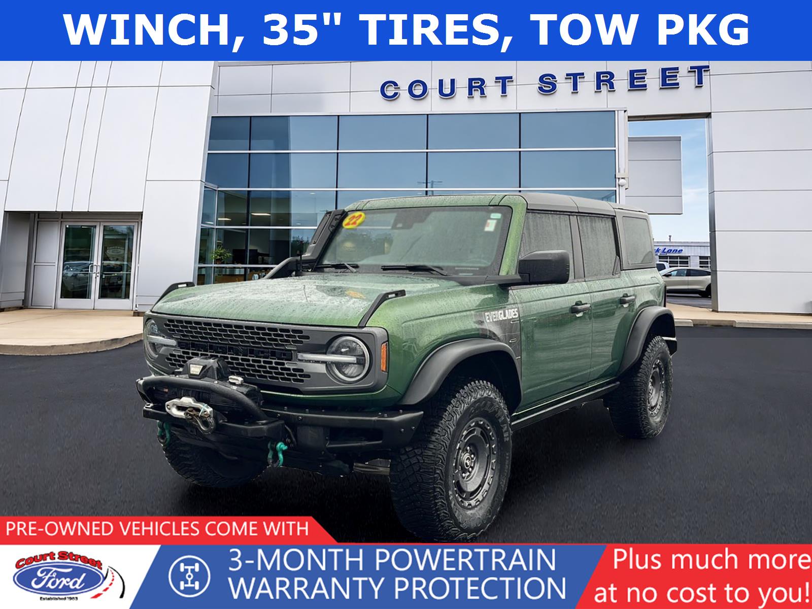 Eruption Green Metallic 2022 Ford Bronco SUV / Crossover Four-Wheel Drive Automatic