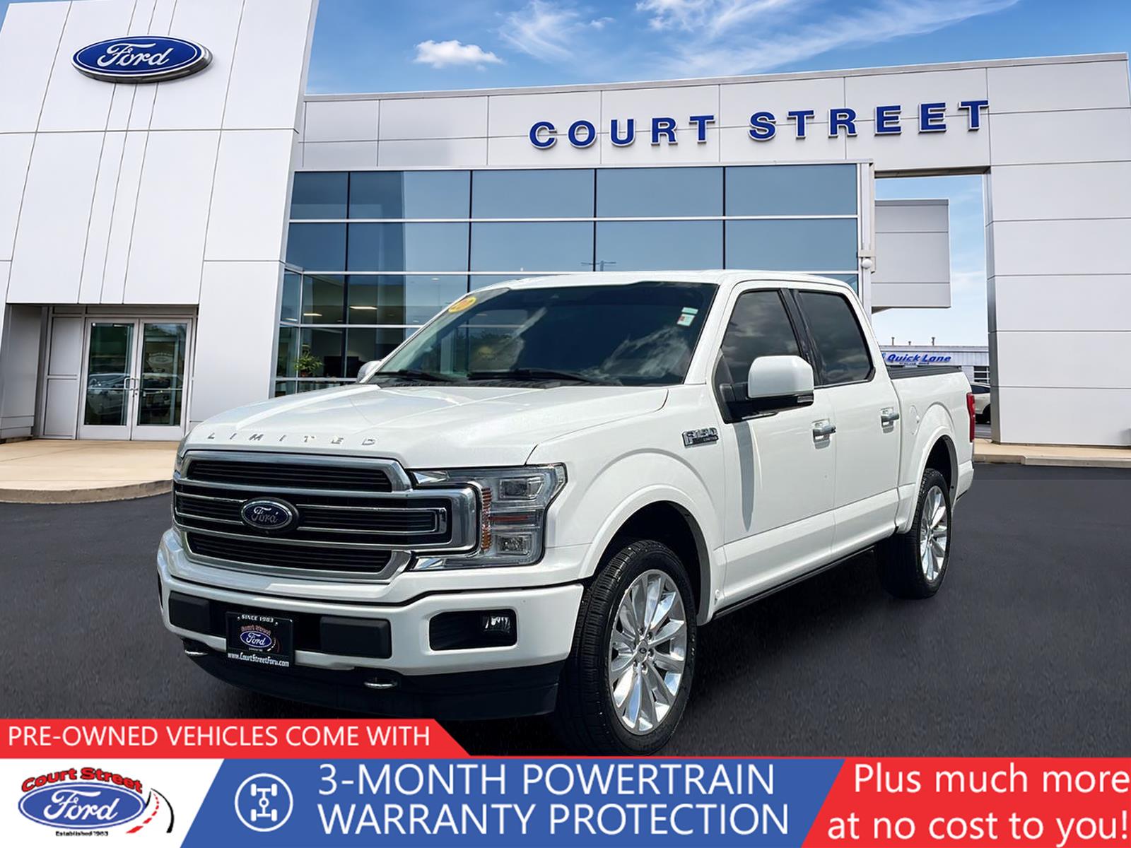 Star White Metallic Tri-Coat 2020 Ford F-150 Pickup Truck Four-Wheel Drive Automatic
