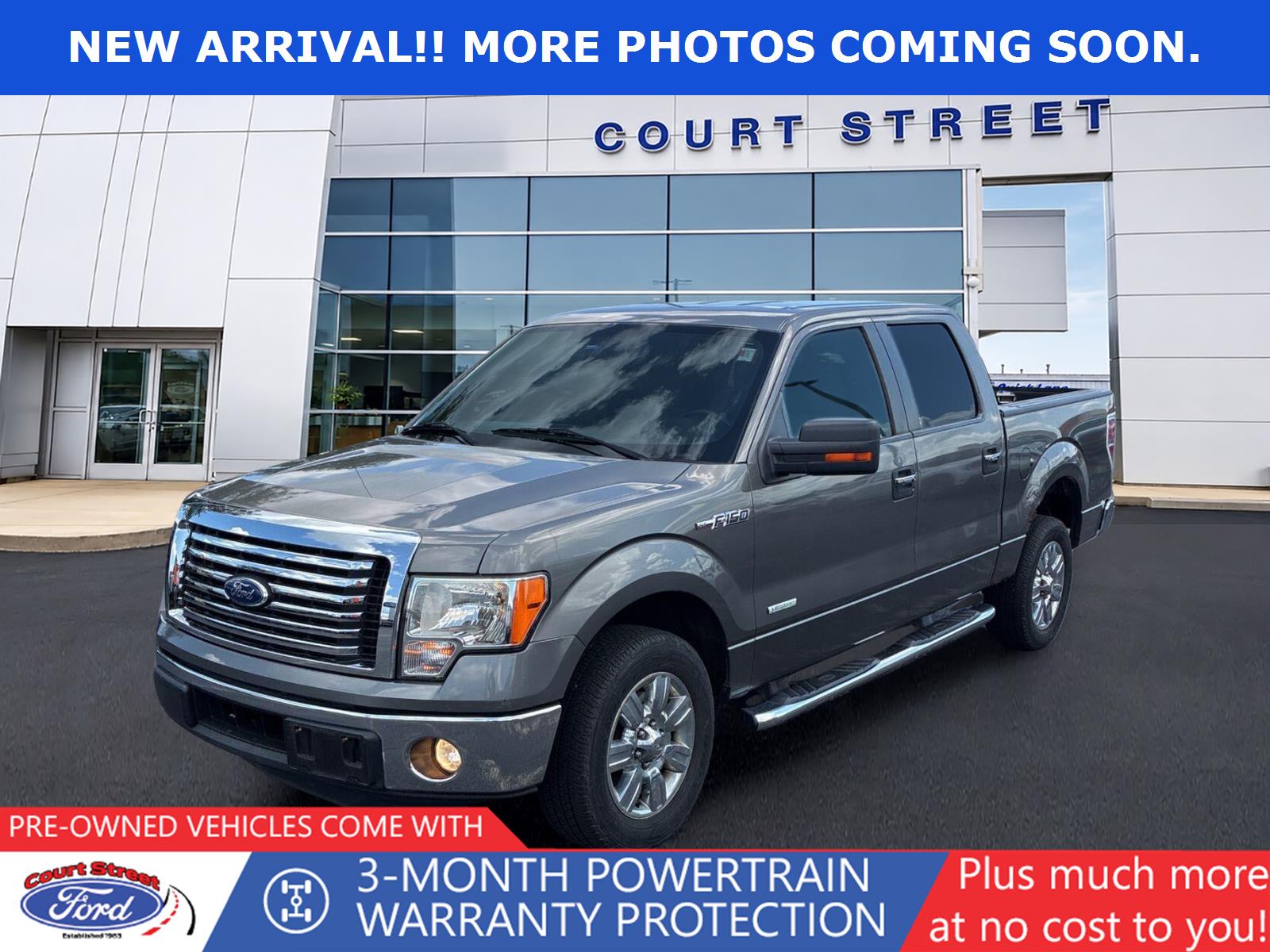 Gray (Sterling Grey Metallic) 2011 Ford F-150 Pickup Truck 4X2 6-Speed Automatic