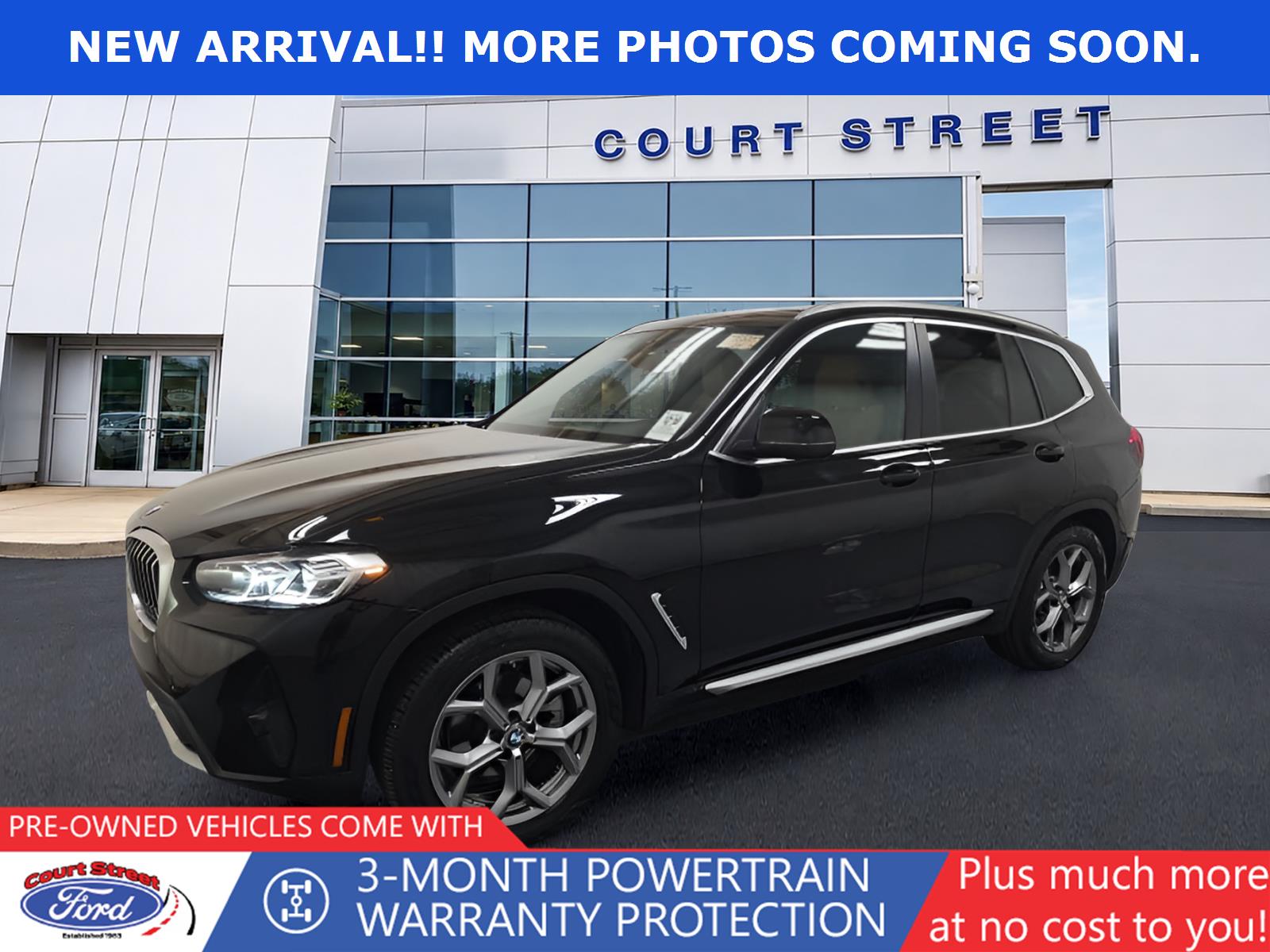 Jet Black 2023 BMW X3 SUV / Crossover All-Wheel Drive Automatic