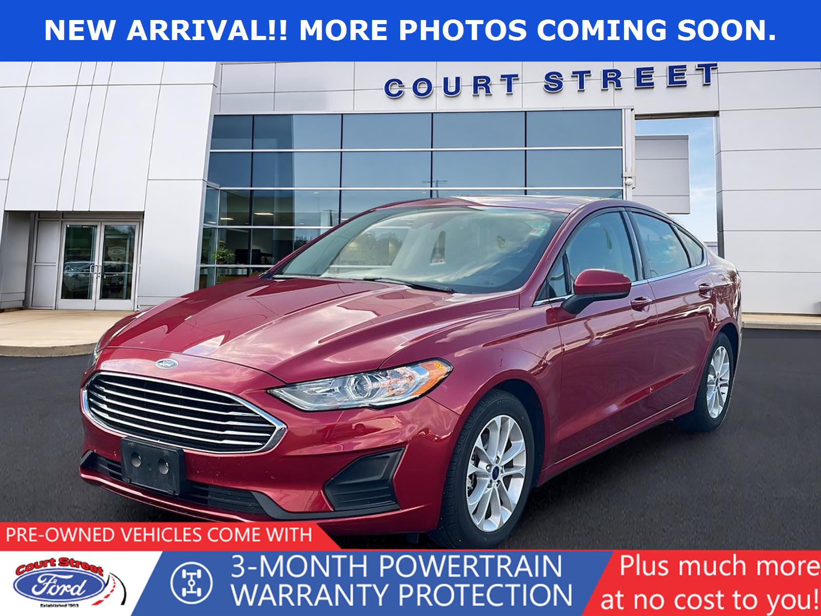 Rapid Red Metallic Tinted Clearcoat 2020 Ford Fusion Sedan Front-Wheel Drive 6-Speed Automatic
