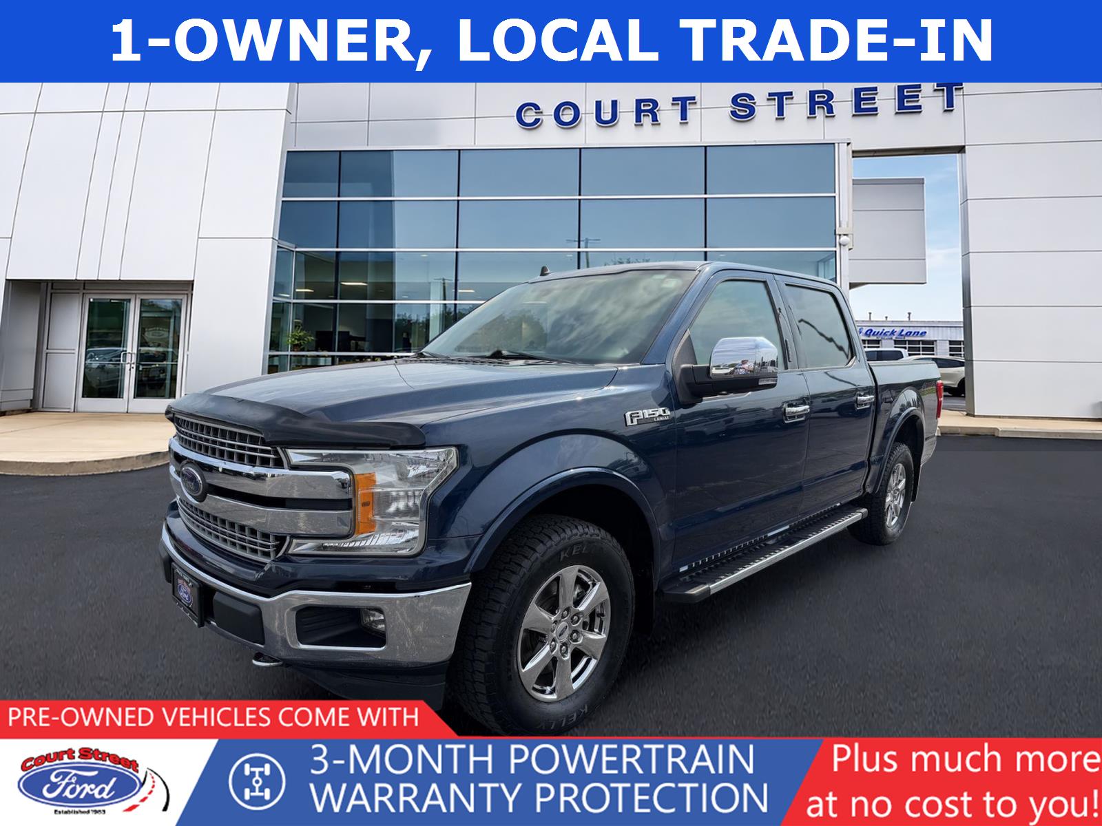 Blue Jeans 2019 Ford F-150 Pickup Truck Four-Wheel Drive Automatic