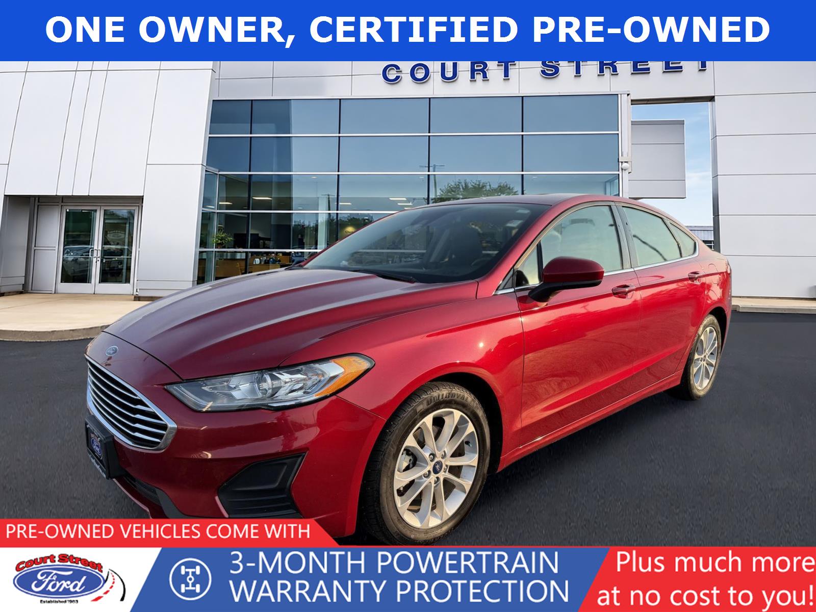 Rapid Red Metallic Tinted Clearcoat 2020 Ford Fusion Sedan Front-Wheel Drive 6-Speed Automatic