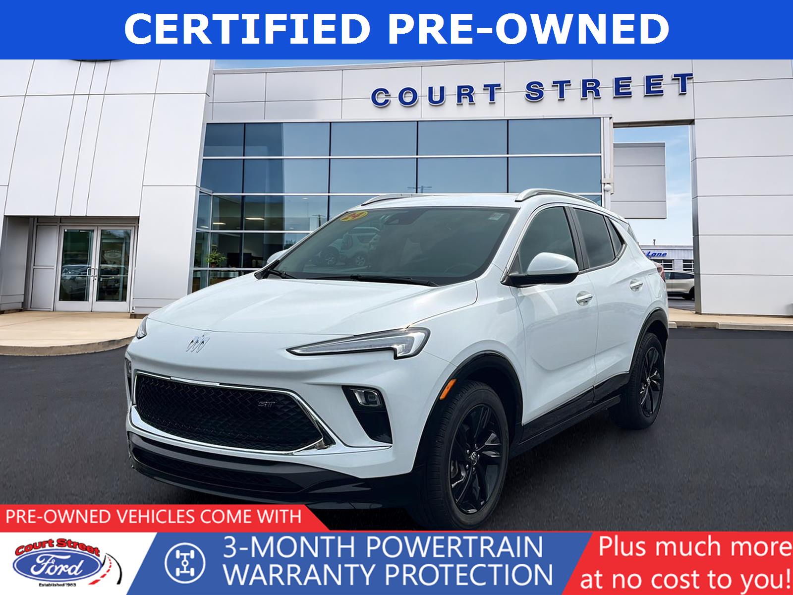 Summit White 2024 Buick Encore GX SUV / Crossover Front-Wheel Drive Continuously Variable Transmission