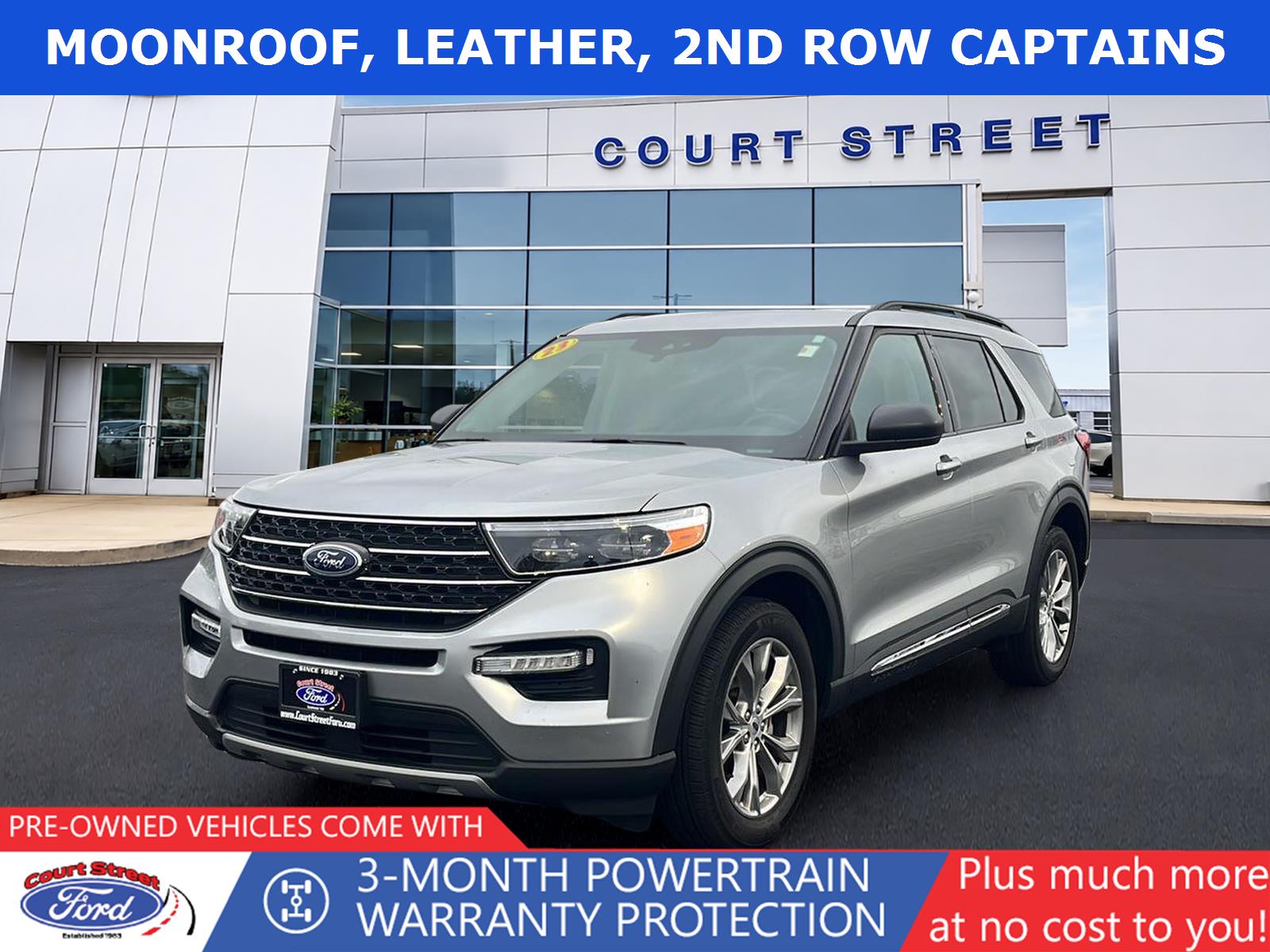 Iconic Silver 2023 Ford Explorer SUV / Crossover All-Wheel Drive Automatic