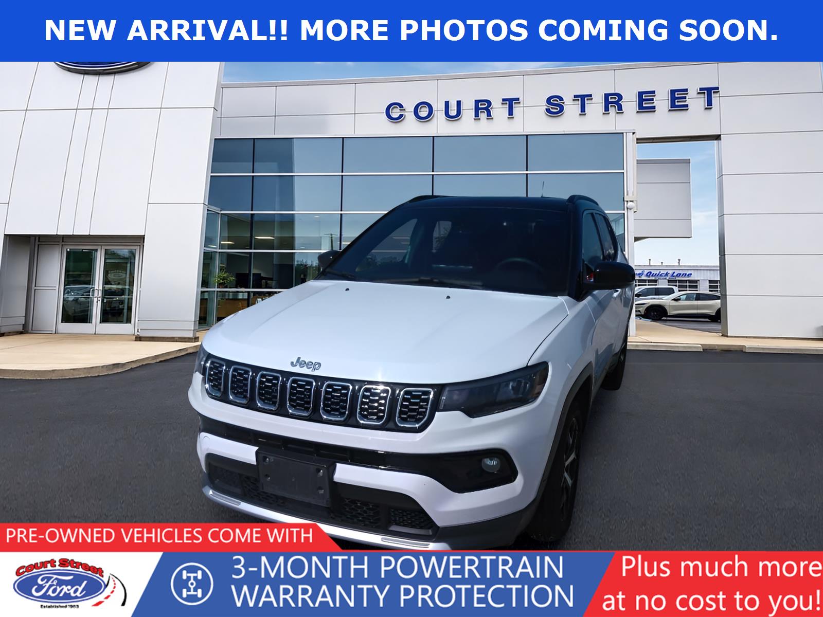 Bright White Clearcoat 2024 Jeep Compass SUV / Crossover Four-Wheel Drive 8-Speed Automatic