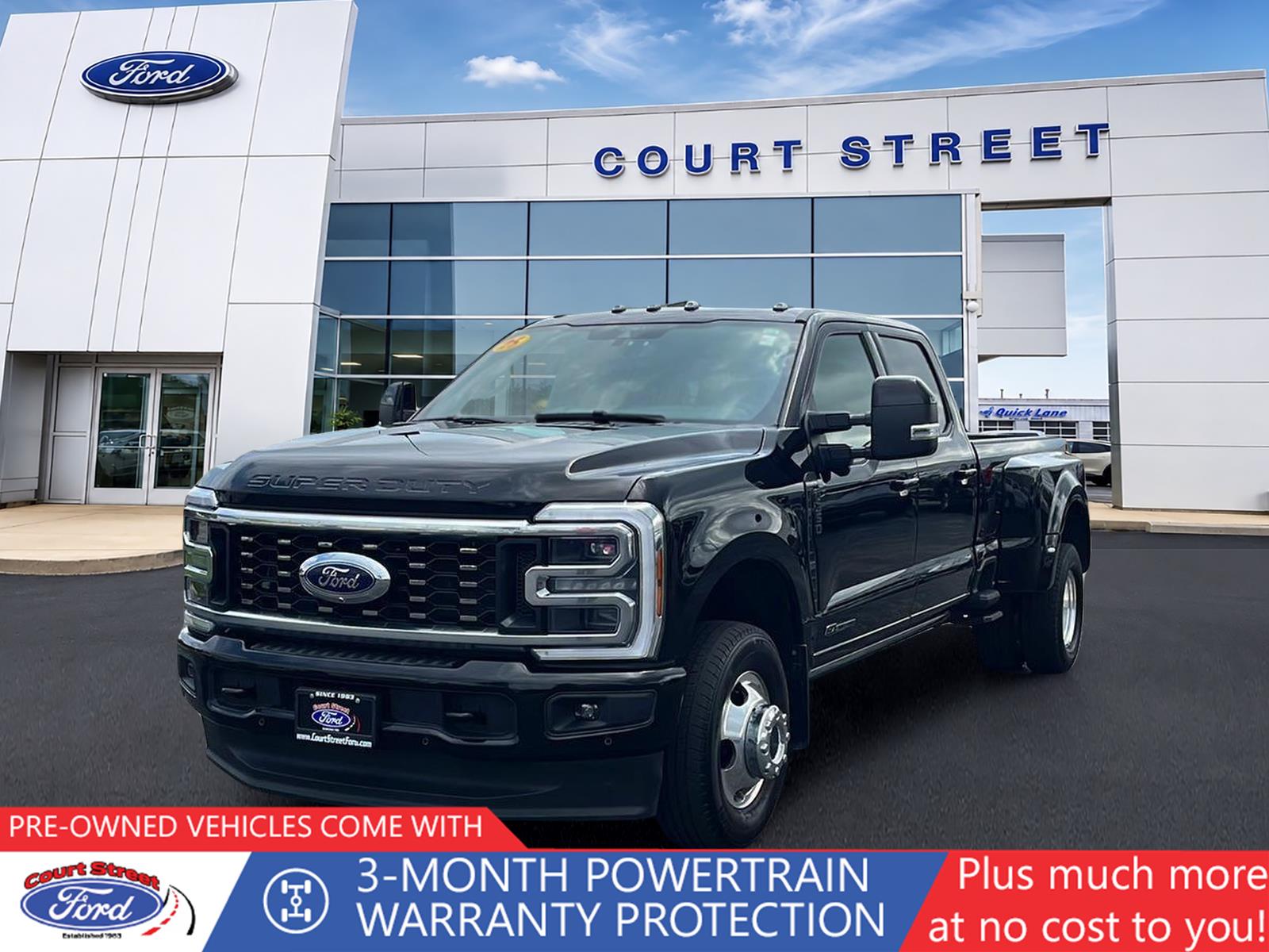 Agate Black 2025 Ford F-350 Super Duty Pickup Truck Four-Wheel Drive Automatic