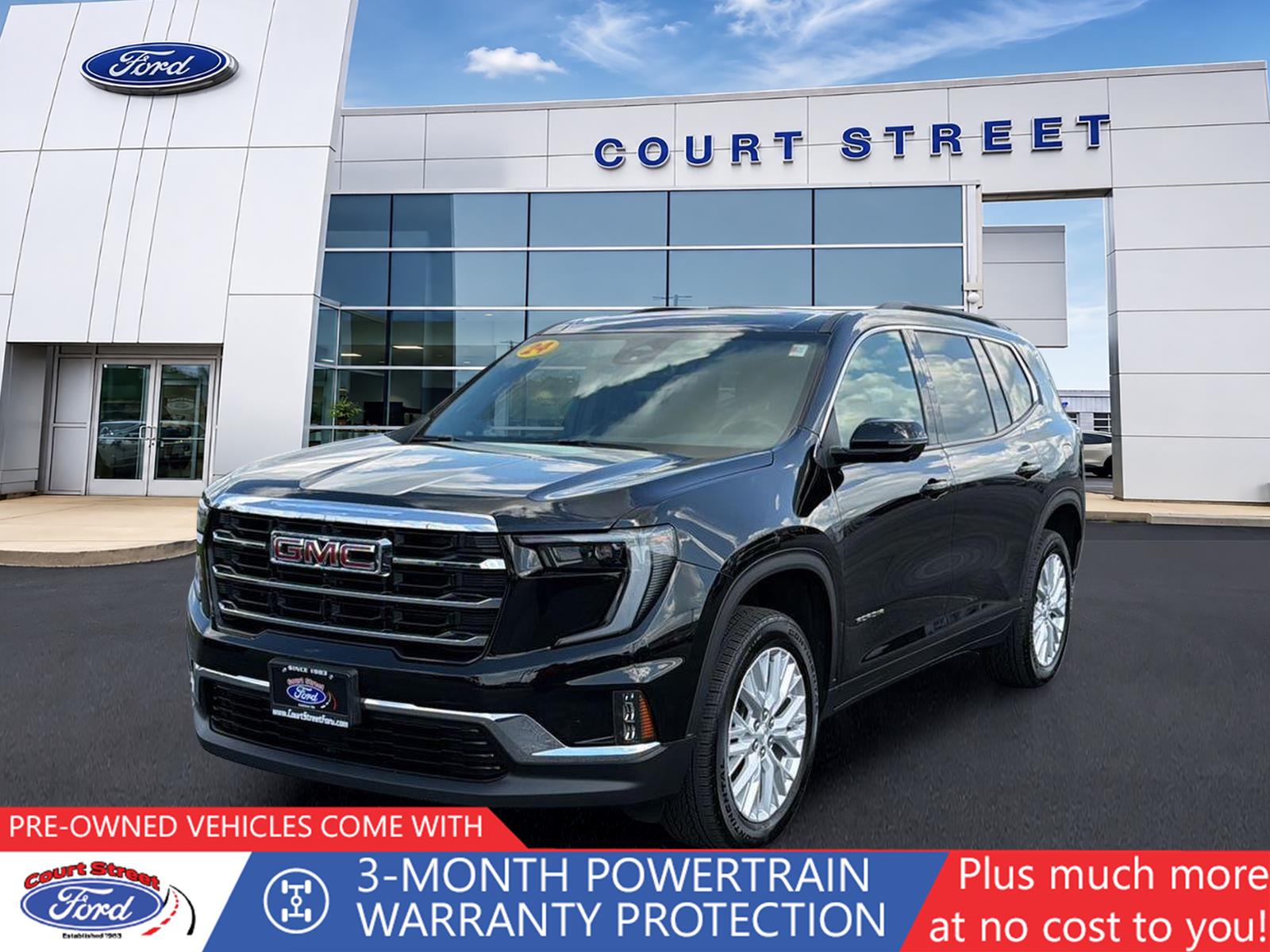 Black (Ebony Twilight Metallic) 2024 GMC Acadia SUV / Crossover Four-Wheel Drive 8-Speed Automatic