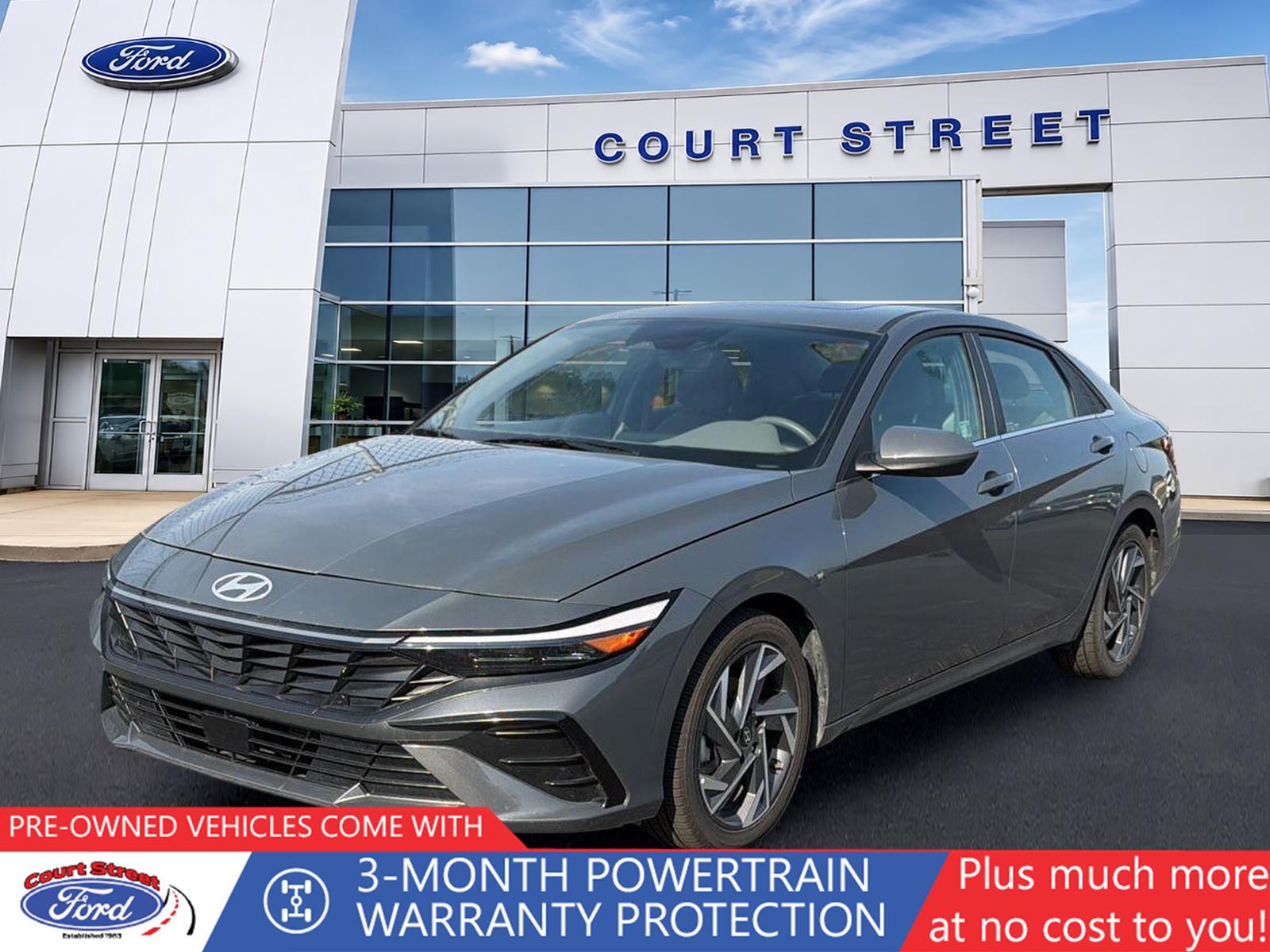 Ecotronic Gray 2025 Hyundai Elantra Sedan Front-Wheel Drive Continuously Variable Transmission