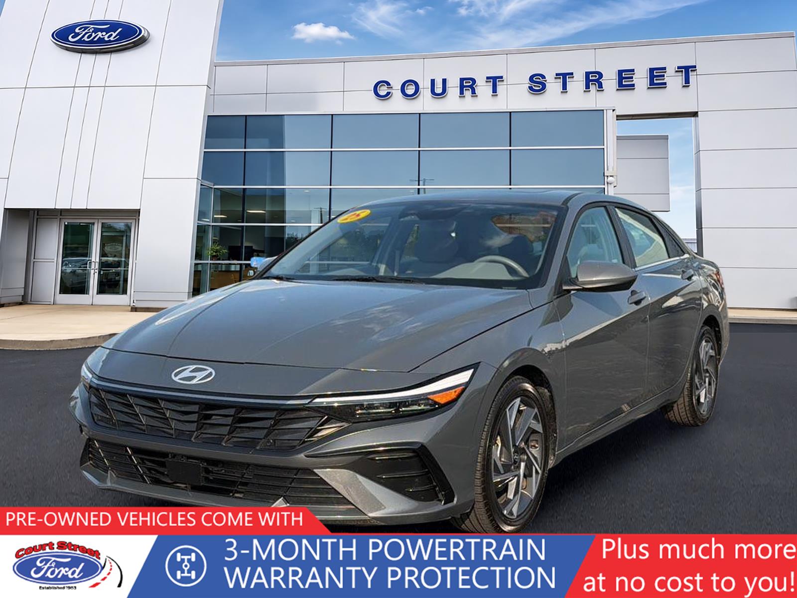 Ecotronic Gray 2025 Hyundai Elantra Sedan Front-Wheel Drive Continuously Variable Transmission