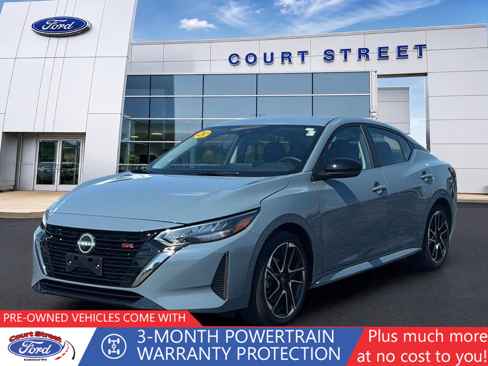 Atlantic Gray Metallic 2025 Nissan Sentra Sedan Front-Wheel Drive Continuously Variable Transmission
