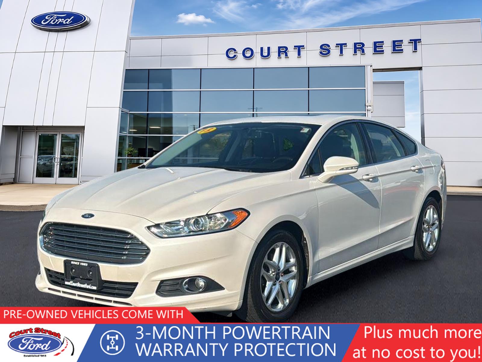 White Platinum Metallic Tri-Coat 2013 Ford Fusion Sedan Front-Wheel Drive 6-Speed Automatic