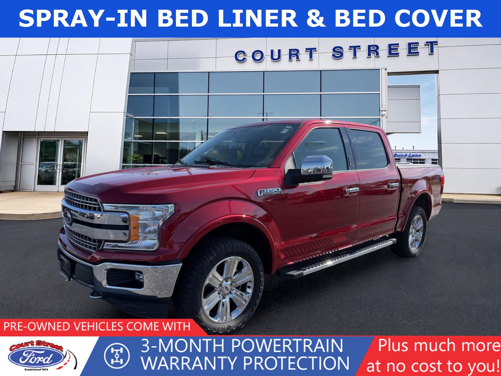 Rapid Red Metallic Tinted Clearcoat 2020 Ford F-150 Pickup Truck Four-Wheel Drive Automatic