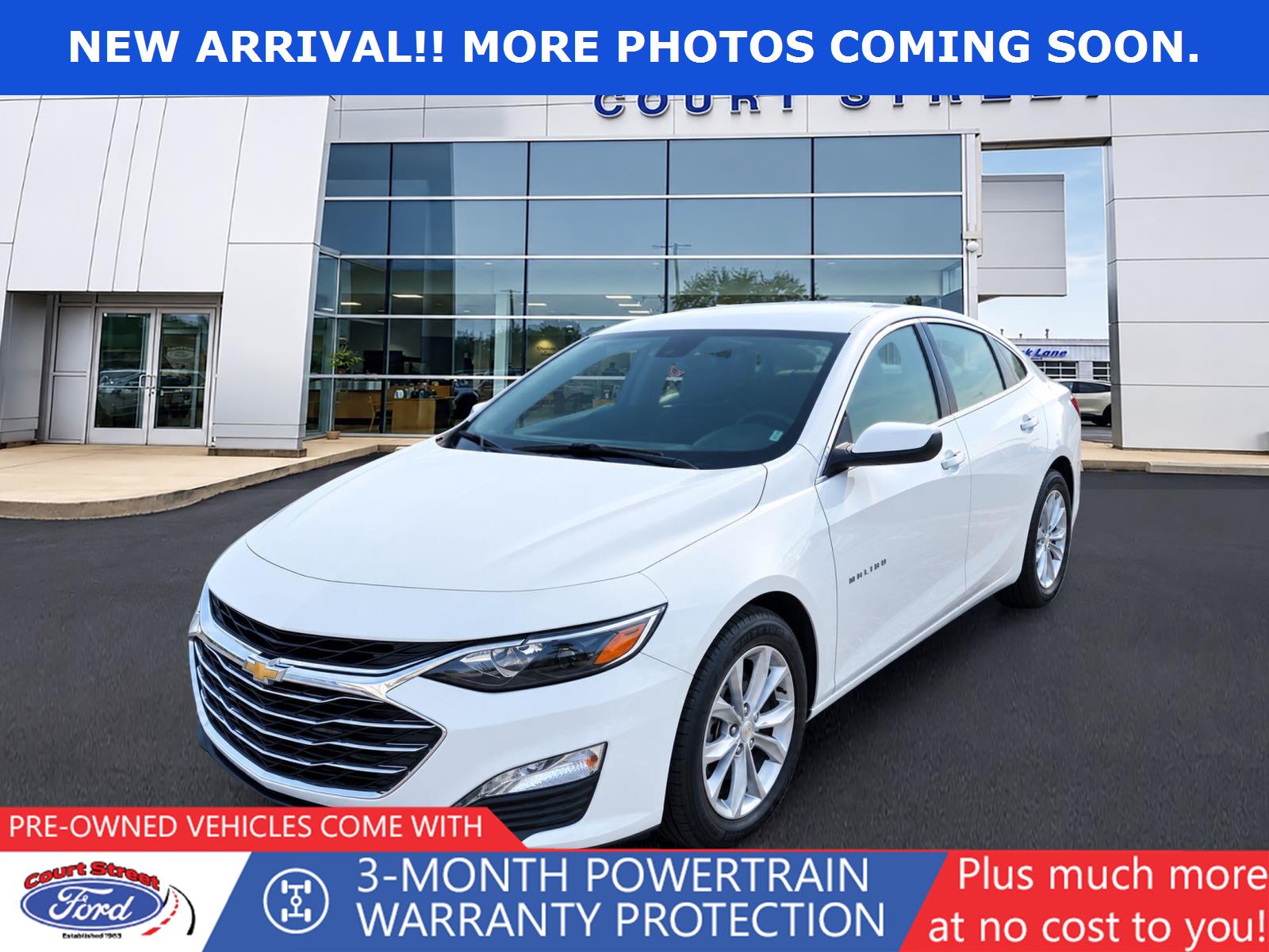 Summit White 2025 Chevrolet Malibu Sedan Front-Wheel Drive Continuously Variable Transmission