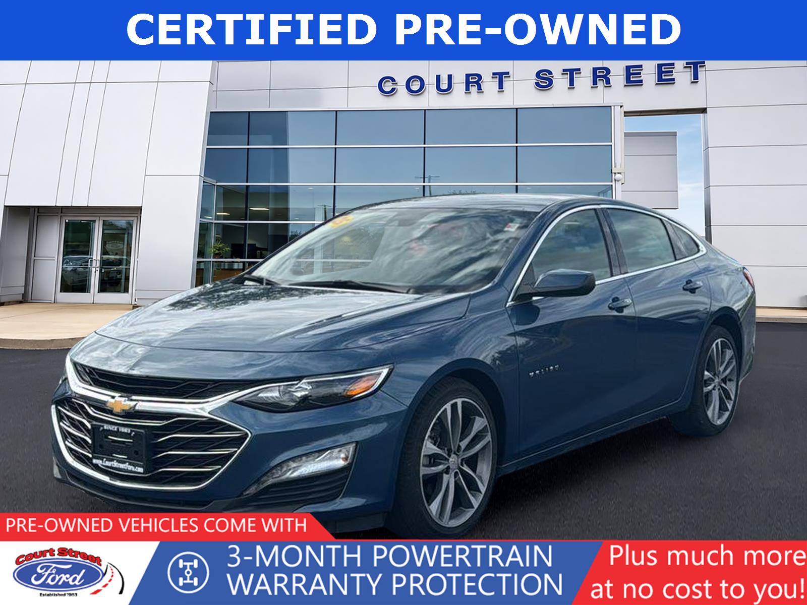Lakeshore Blue Metallic 2025 Chevrolet Malibu Sedan Front-Wheel Drive Continuously Variable Transmission