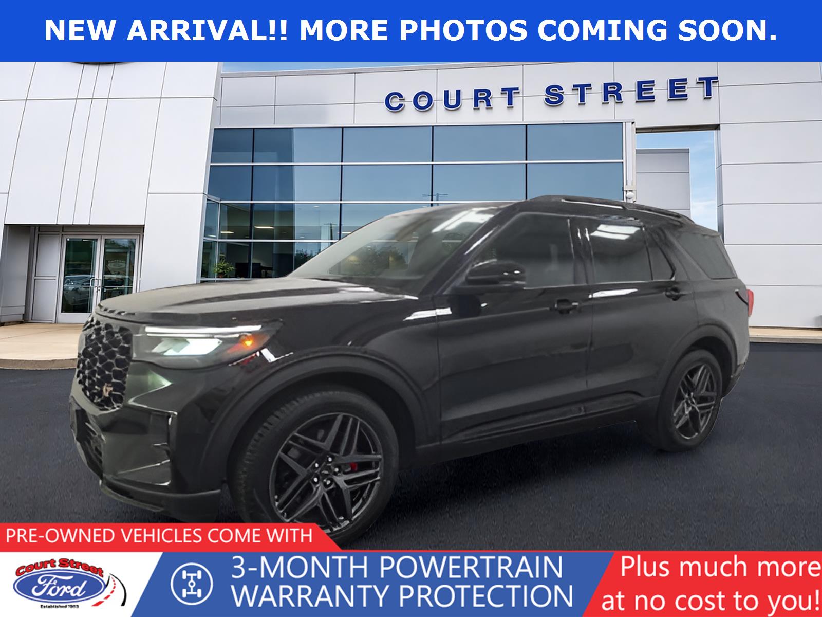 Agate Black 2025 Ford Explorer SUV / Crossover All-Wheel Drive Automatic