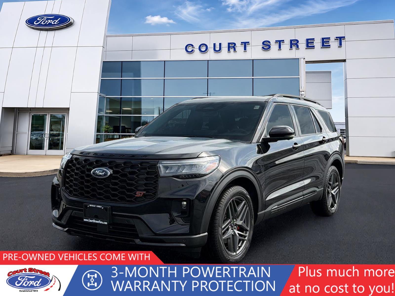 Agate Black 2025 Ford Explorer SUV / Crossover All-Wheel Drive Automatic