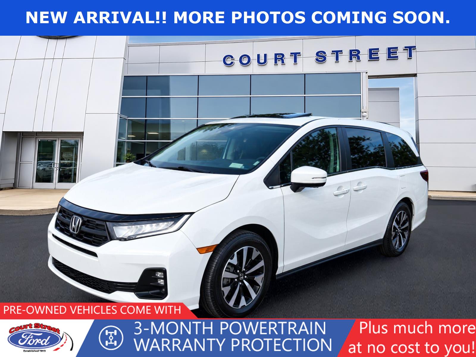Platinum White Pearl 2025 Honda Odyssey Minivan Front-Wheel Drive Automatic
