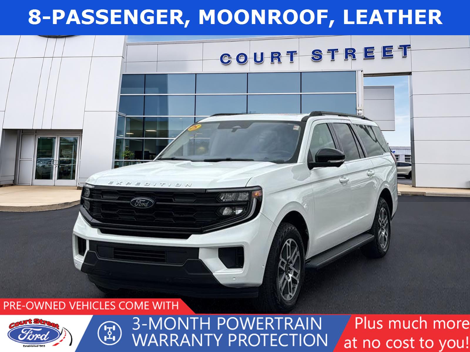 Star White Metallic Tri-Coat 2025 Ford Expedition SUV / Crossover Four-Wheel Drive Automatic