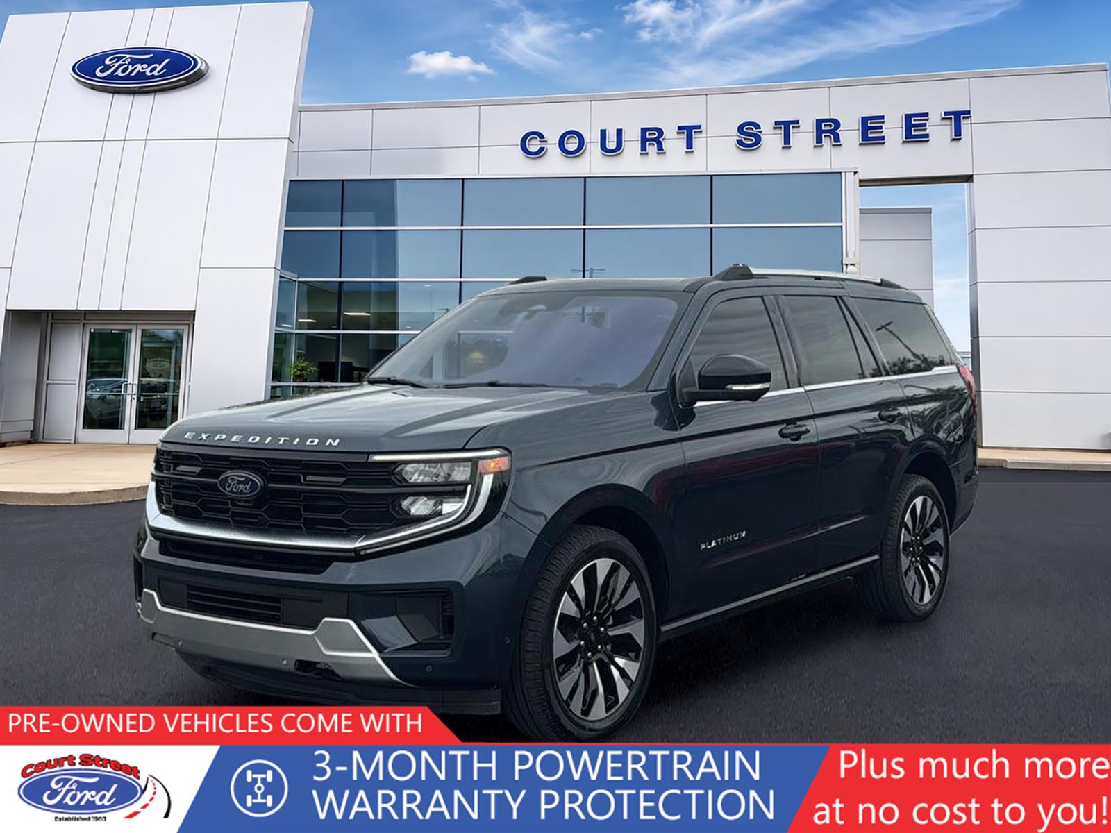 Stone Blue 2025 Ford Expedition SUV / Crossover Four-Wheel Drive Automatic