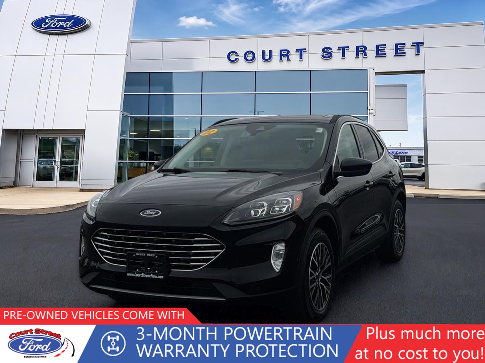Agate Black 2022 Ford Escape Hybrid Plug-in SUV / Crossover Front-Wheel Drive Continuously Variable Transmission