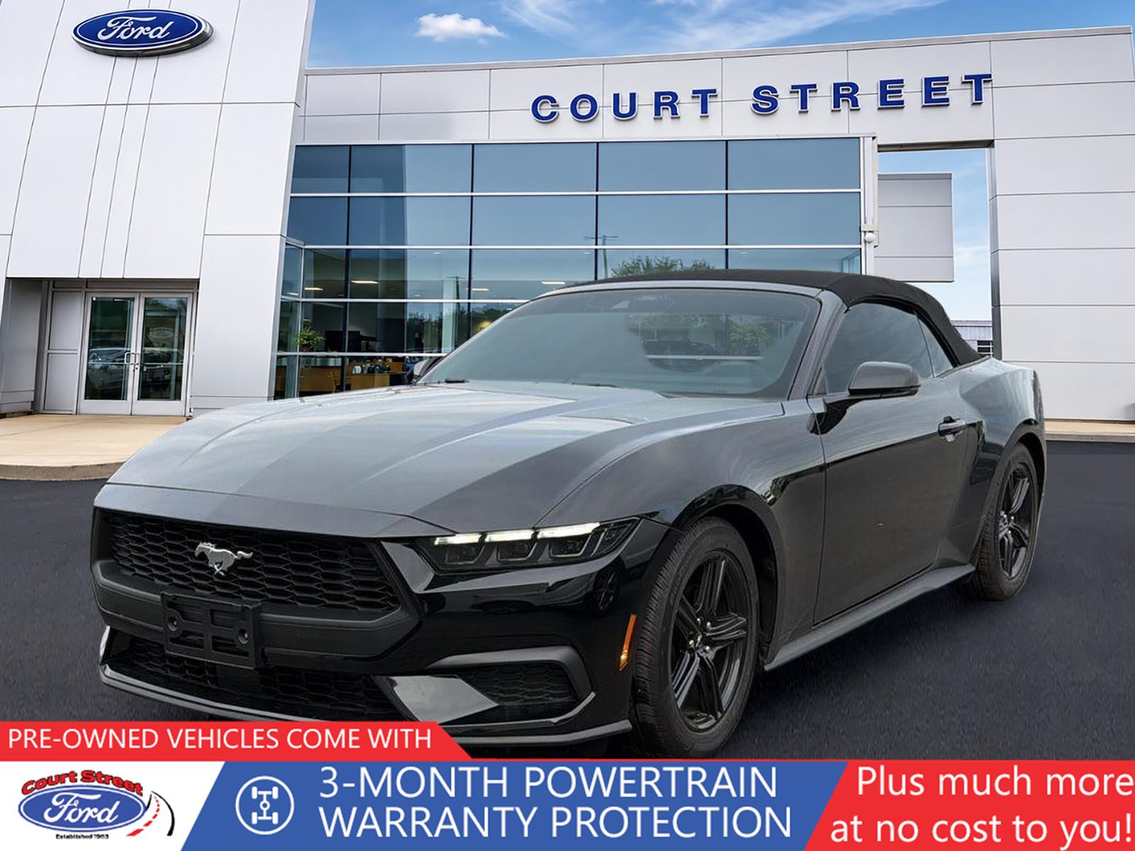 Shadow Black 2026 Ford Mustang Convertible Rear-Wheel Drive Automatic