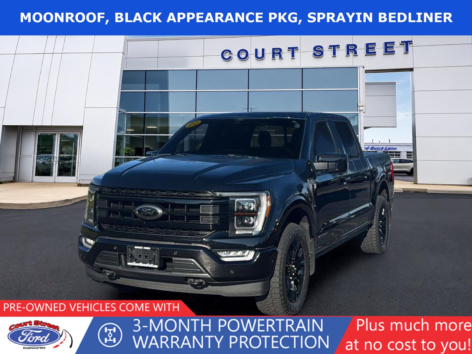 Agate Black 2022 Ford F-150 Pickup Truck Four-Wheel Drive Automatic