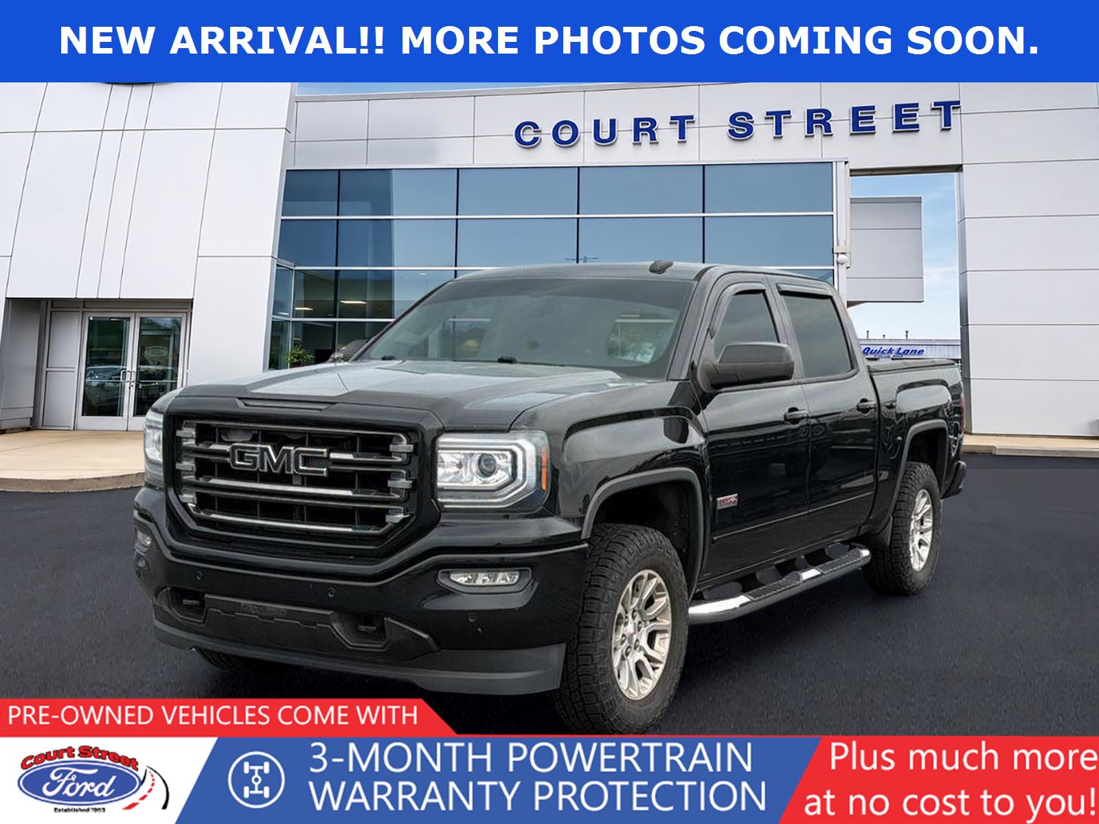 Onyx Black 2017 GMC Sierra 1500 Pickup Truck Four-Wheel Drive 8-Speed Automatic