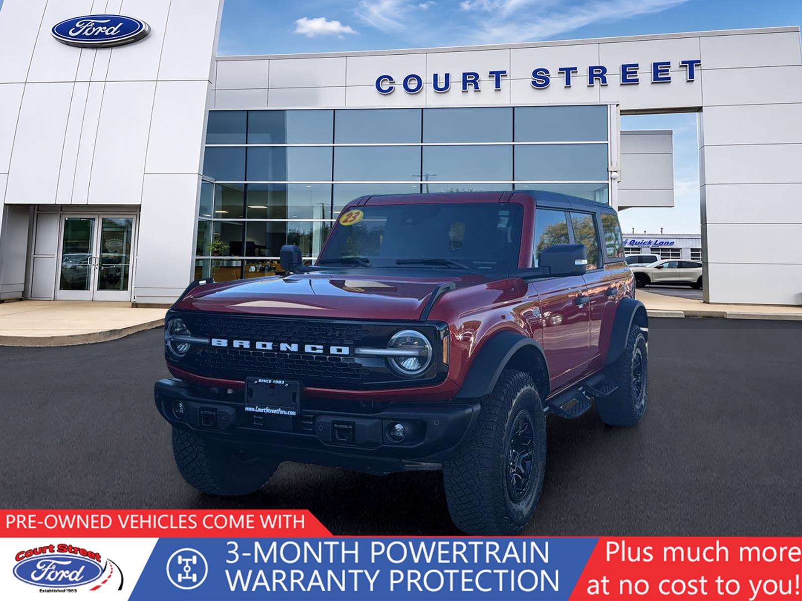 Hot Pepper Red Tinted Clearcoat 2023 Ford Bronco SUV / Crossover Four-Wheel Drive 