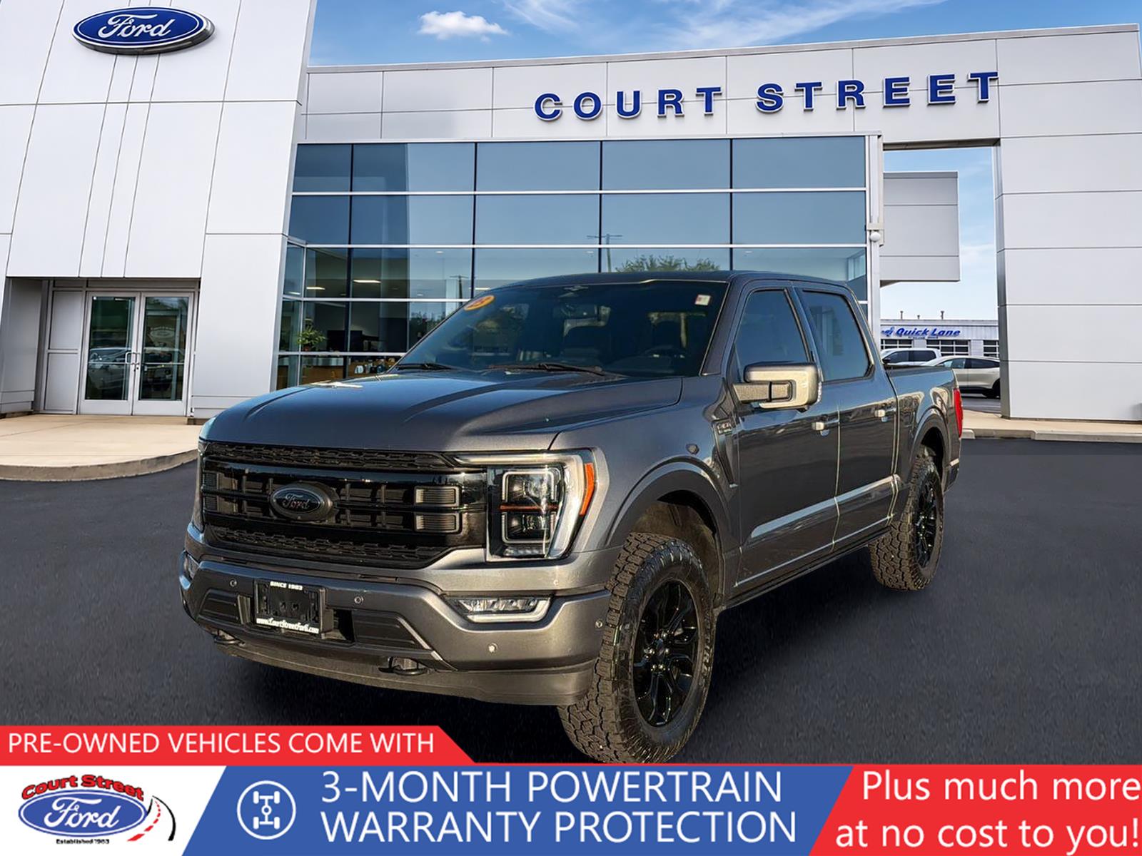 Carbonized Gray 2023 Ford F-150 Pickup Truck Four-Wheel Drive Automatic