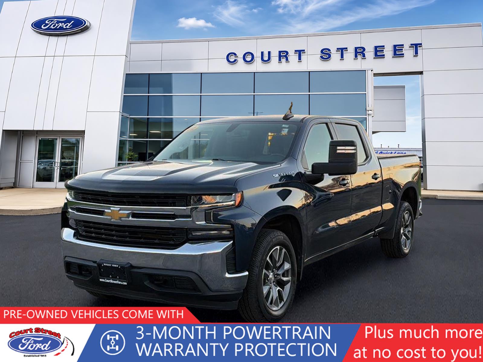 Northsky Blue Metallic 2022 Chevrolet Silverado 1500 Pickup Truck Four-Wheel Drive 8-Speed Automatic