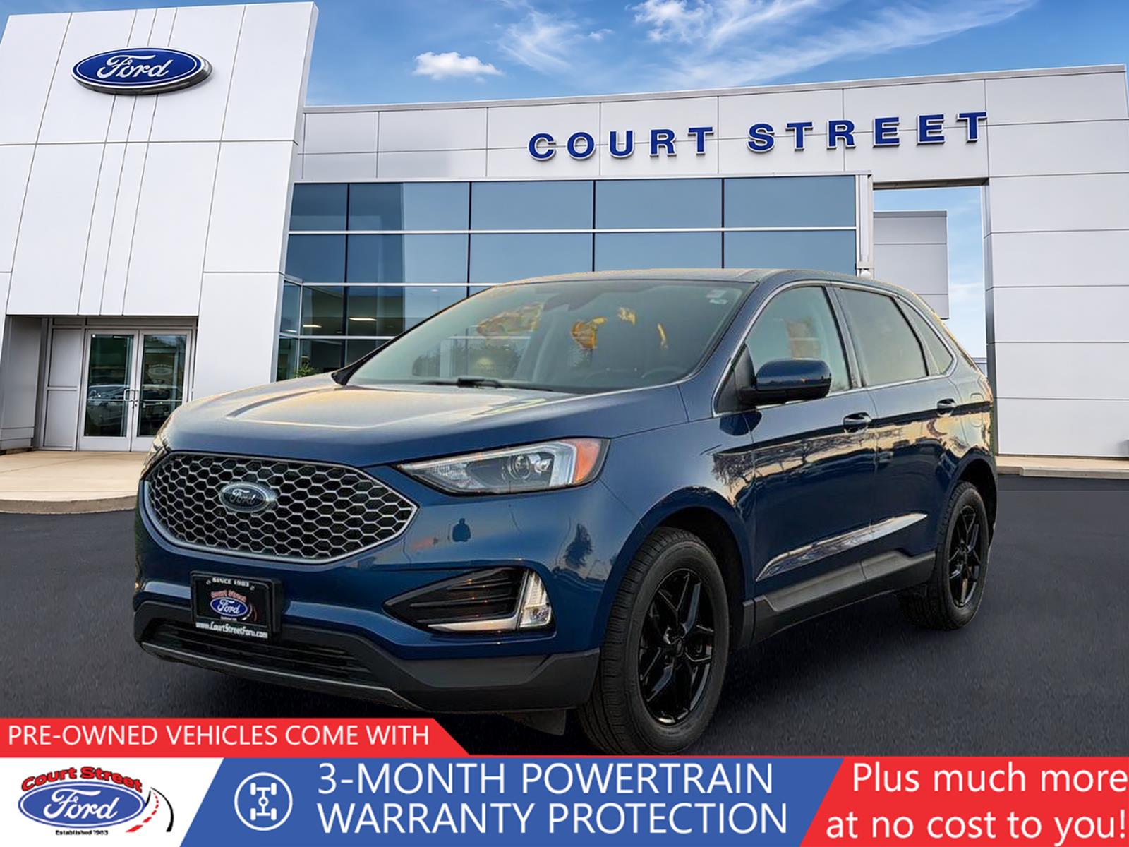 Atlas Blue 2023 Ford Edge SUV / Crossover All-Wheel Drive 8-Speed Automatic