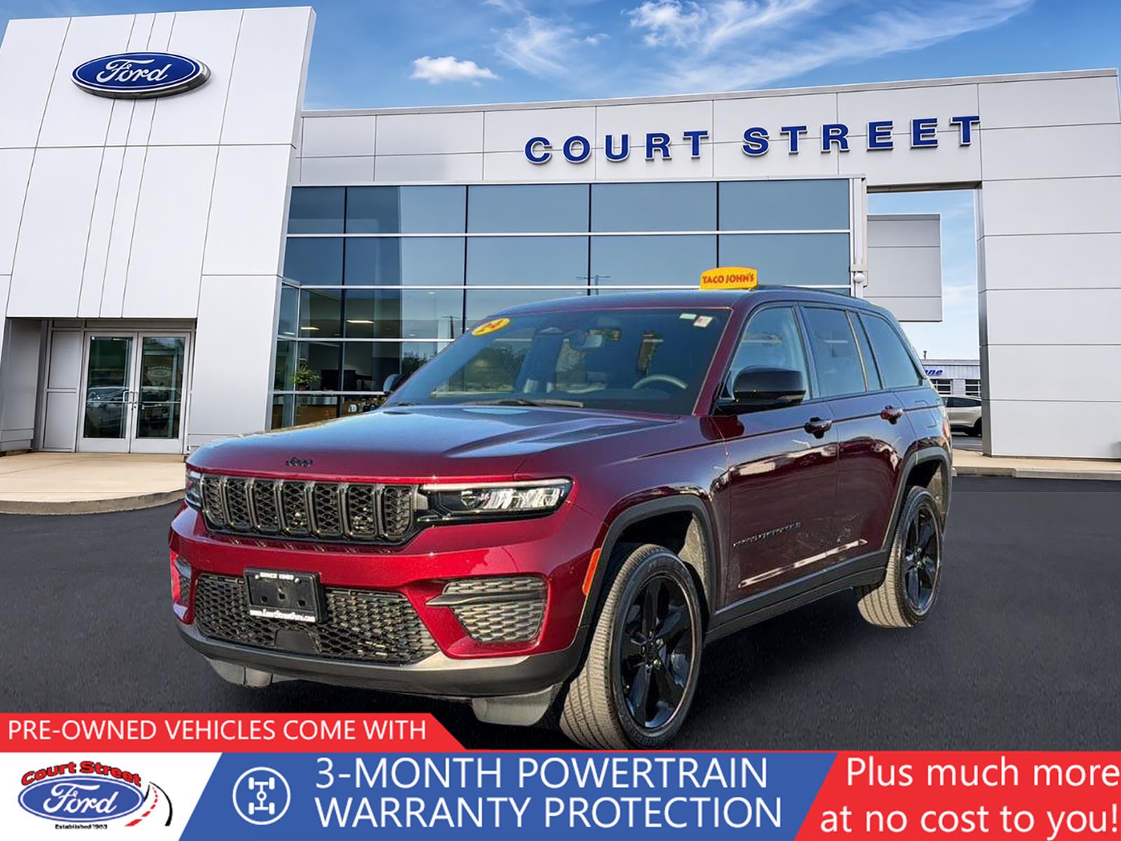 Velvet Red Pearlcoat 2024 Jeep Grand Cherokee SUV / Crossover Four-Wheel Drive 8-Speed Automatic