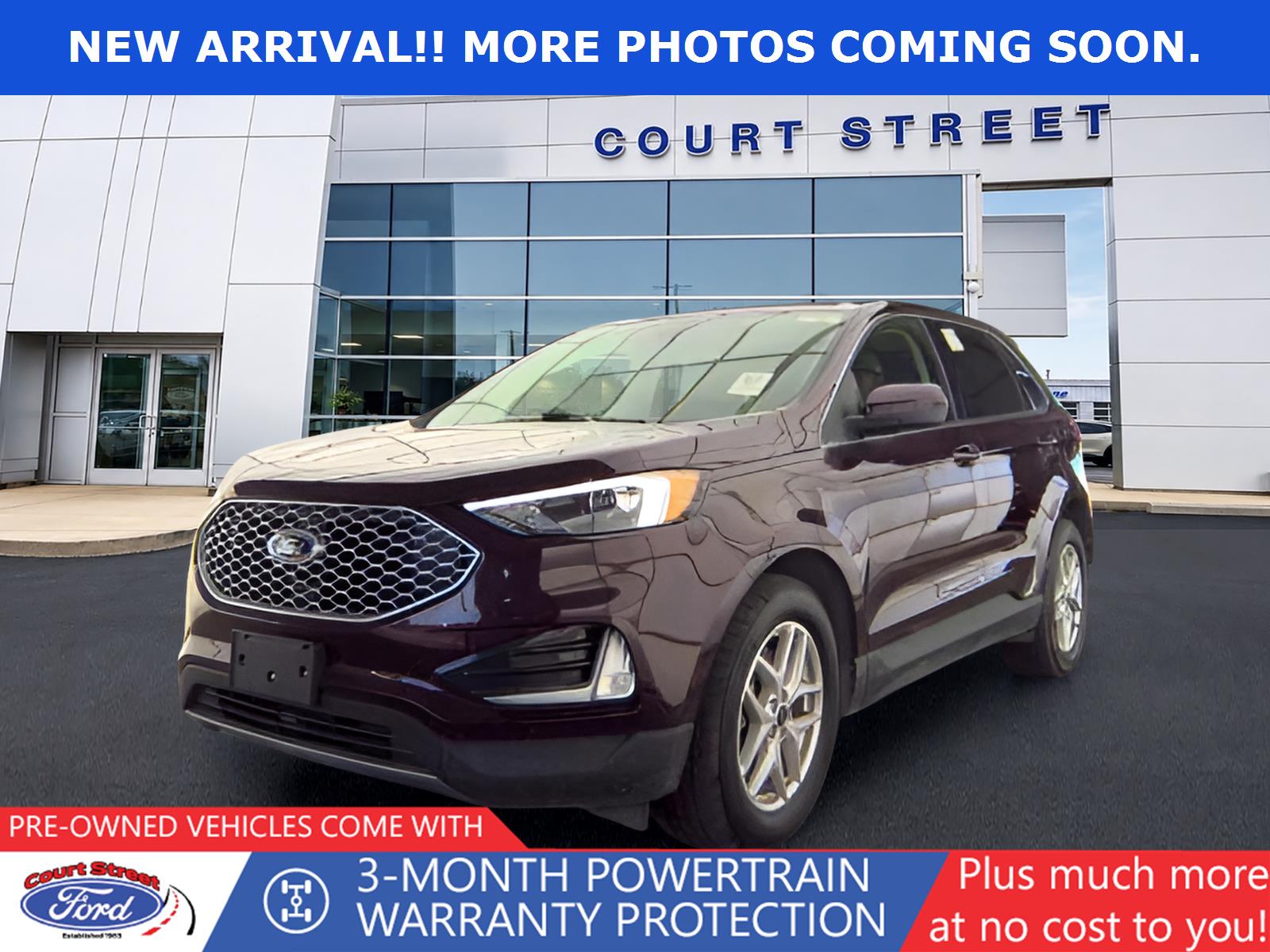 Red (Burgundy Velvet Metallic Tinted Clearcoat) 2024 Ford Edge SUV / Crossover All-Wheel Drive 8-Speed Automatic