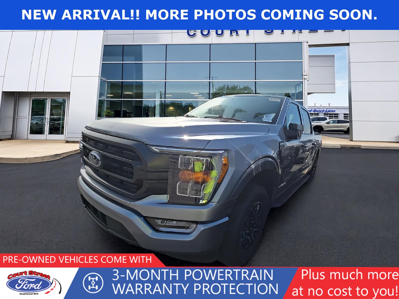 Iconic Silver 2023 Ford F-150 Pickup Truck Four-Wheel Drive Automatic