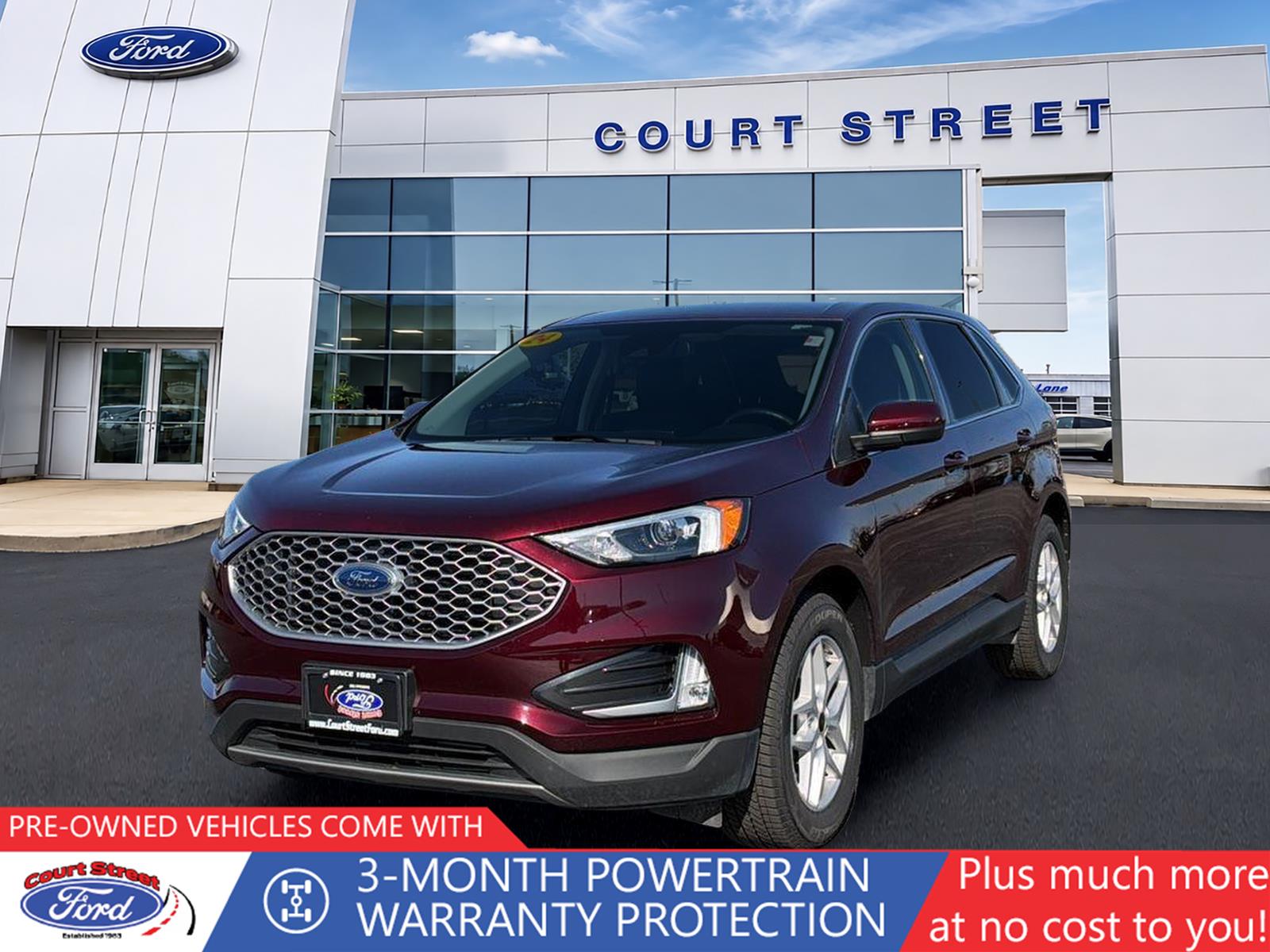 Red (Burgundy Velvet Metallic Tinted Clearcoat) 2024 Ford Edge SUV / Crossover All-Wheel Drive 8-Speed Automatic