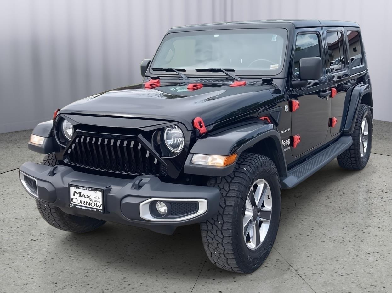 Black 2019 Jeep Wrangler Unlimited Sahara 4WD SUV / Crossover Four-Wheel Drive 8-Speed Automatic