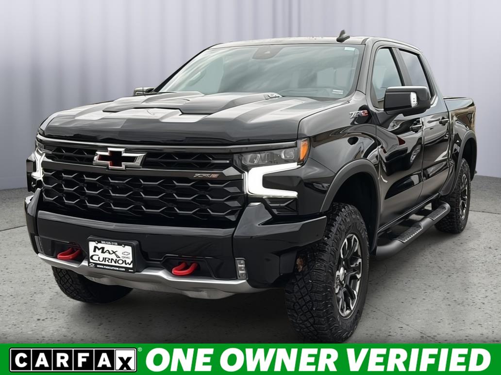 Black 2024 Chevrolet Silverado 1500 ZR2 Crew Cab 4WD Pickup Truck Four-Wheel Drive Automatic