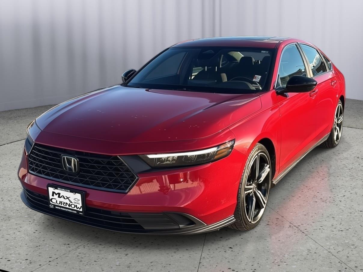 Radiant Red Metallic 2023 Honda Accord Hybrid Sedan Front-Wheel Drive 1-Speed Dual Clutch